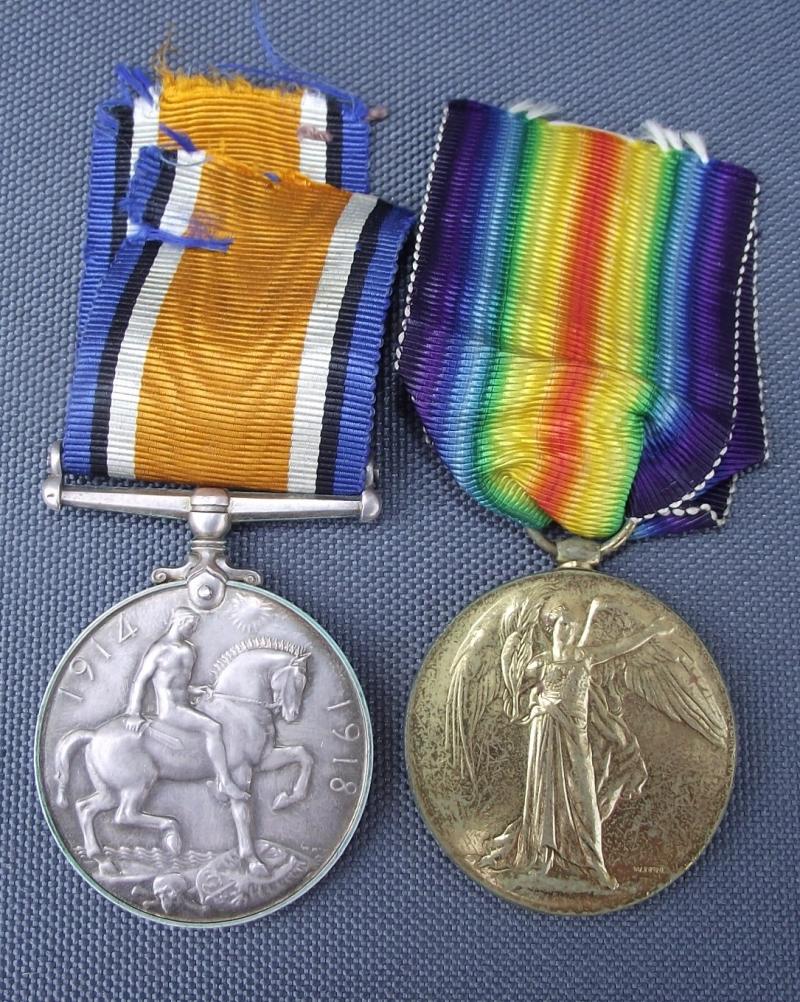 WW1 British Casualty Medal Pair.