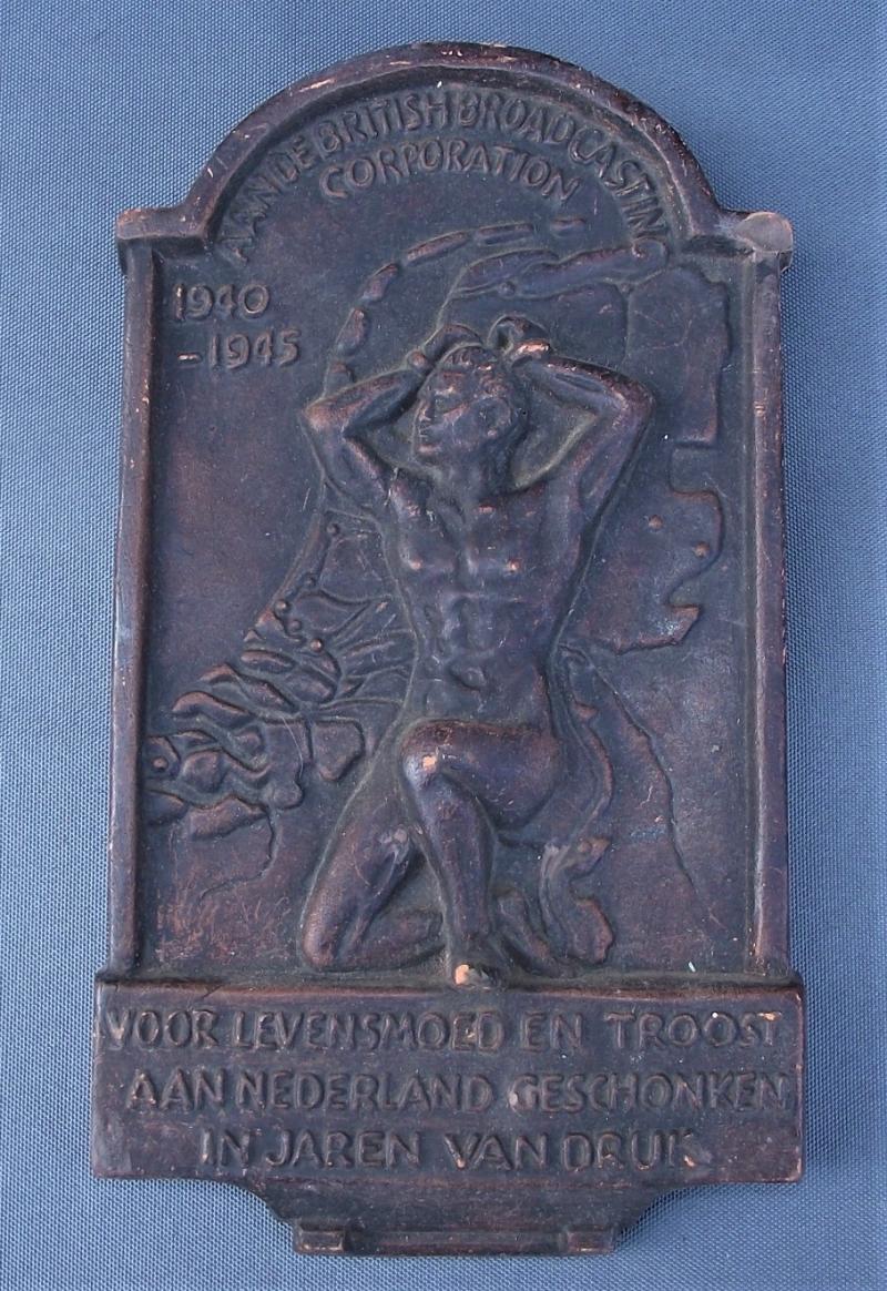 1945 Dutch BBC Plaque.