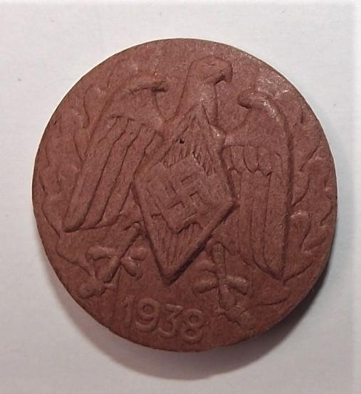 Hitler Youth Sports Event Participation Badge. 1938.