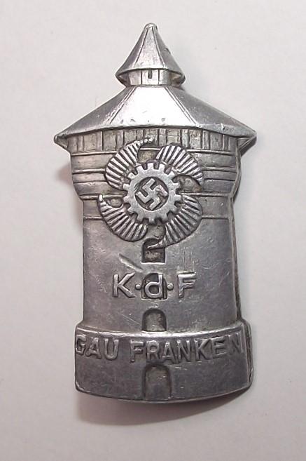 Gau Franken K.D.F. Event Badge/ Tinnie.