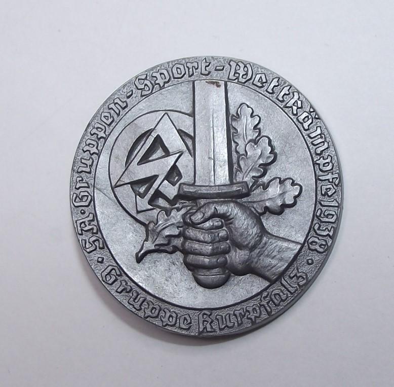 SA 1938 Gruppen Sport Event Badge/Tinnie.