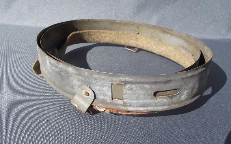 WW2 German Steel Liner Frame and Felt. 1940 Dated.