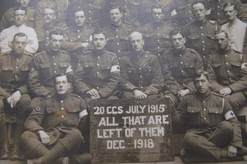 WW1 RAMC Photo Post Card. All That Are Left Of Them, 1918.