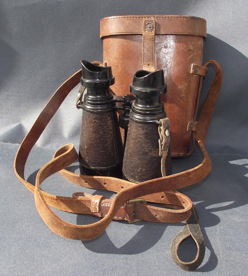 WW1 Air Ministry Marked Binoculars and Case.