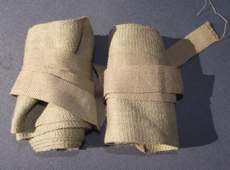 WW1 Era Tan Officers Fox's Puttees.