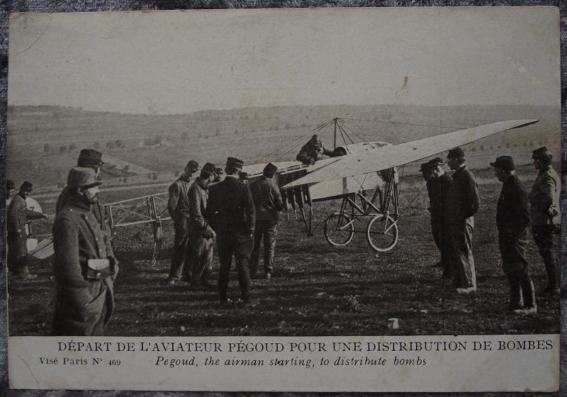WW1 French Post Card. Air Ace Adolphe Pegoud.