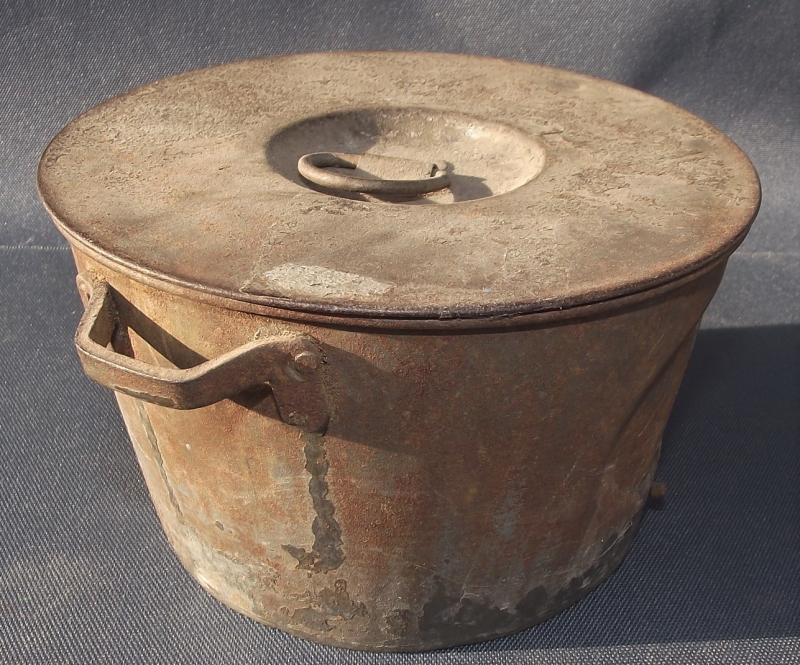 WW1 French Army Gamelle Modelle 1852 Mess Tin, Coffee Pot Conversion.