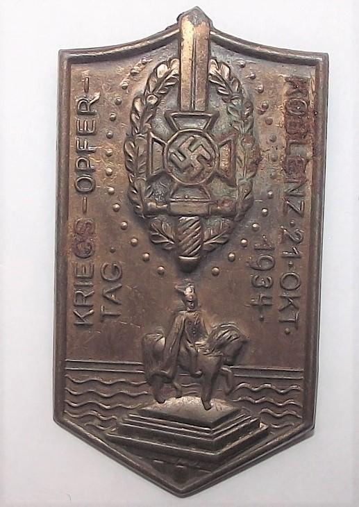 1934 Dated NSKV Event Badge/ Tinnie.