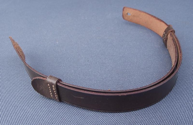 British Cloth Visor Cap Leather Chinstrap.
