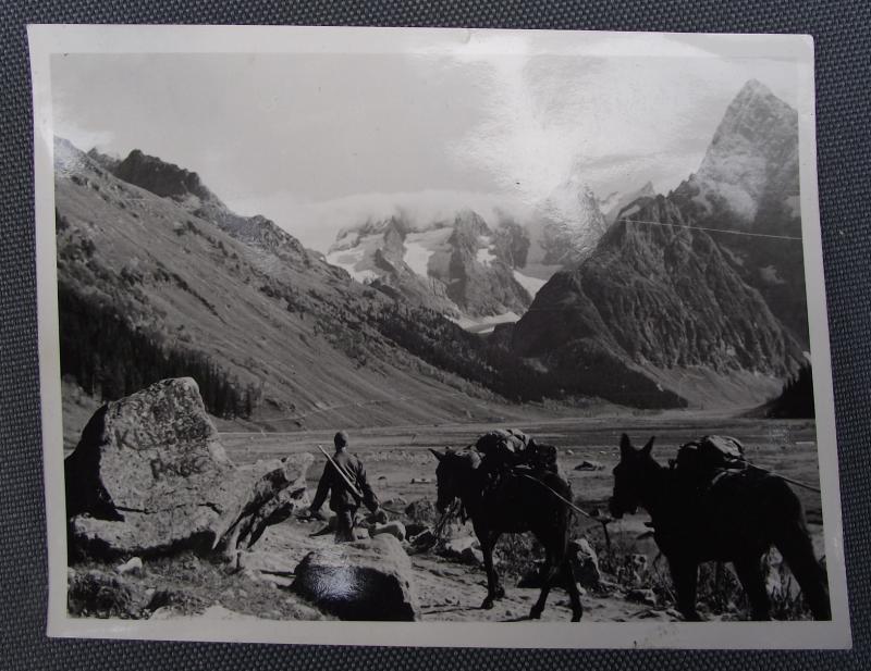 Wehrmacht Photo , Gebirgsjager Supplies.