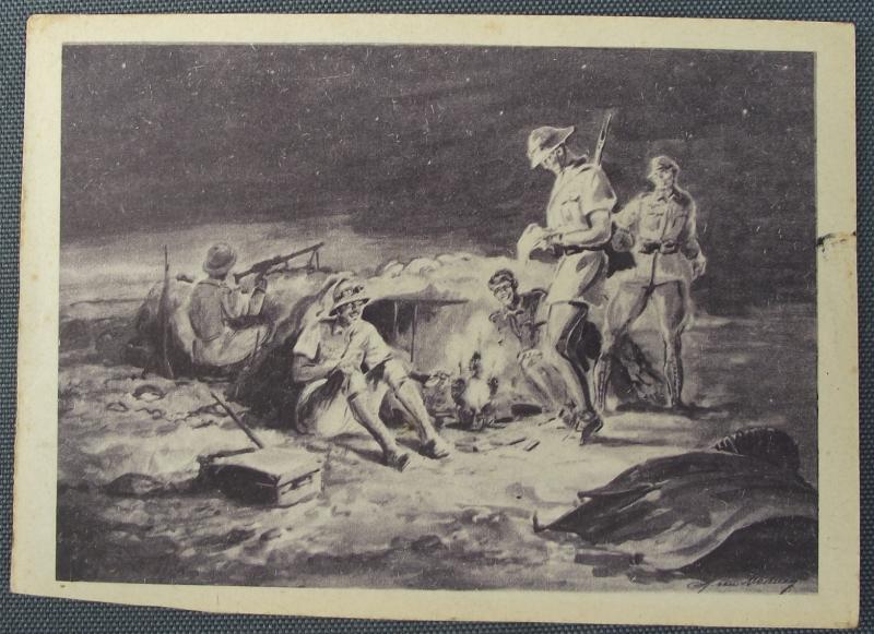 Wehrmacht Photo Post Card. Heer. DAK.