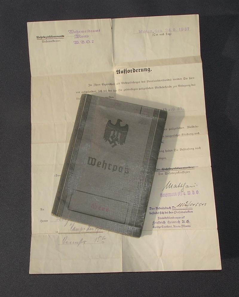 WW2 German Wehrpass.