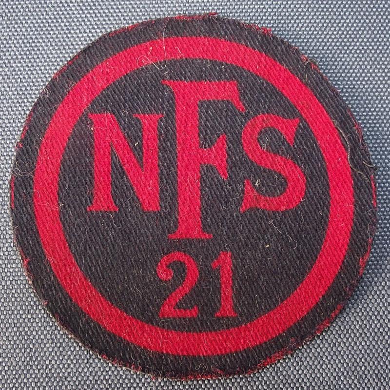 South Wales WW2 NFS Breast Badge,  NFS-21/Sketty.