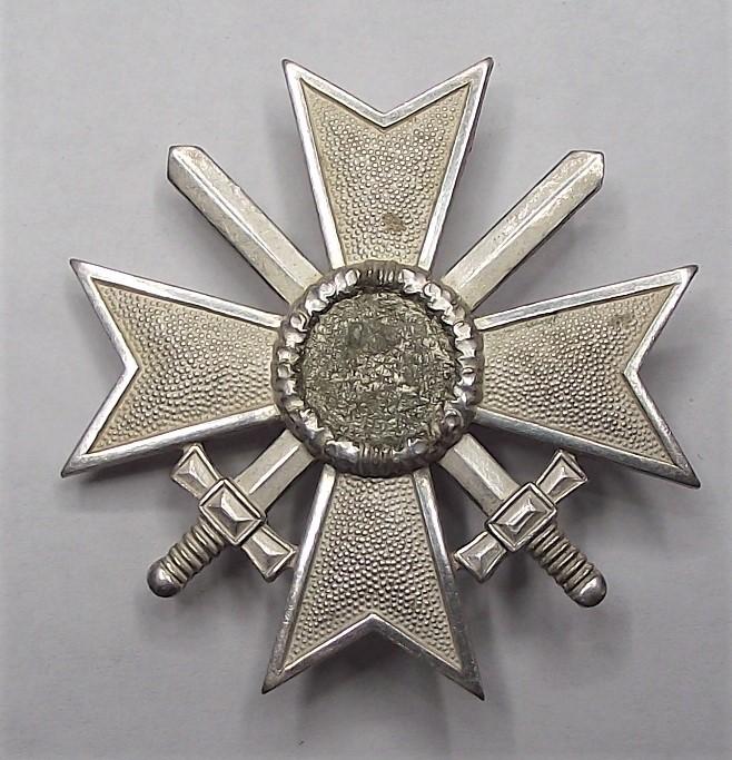 Factory Denazified War Merit Cross with Swords, First Class. 57 Pattern.