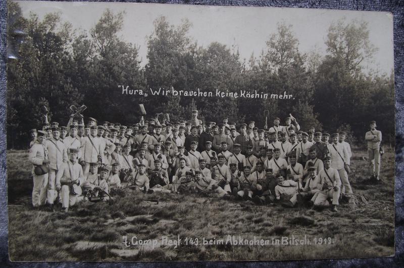 Imperial German Post Card. 1913. Bitsch. Regiment 143.