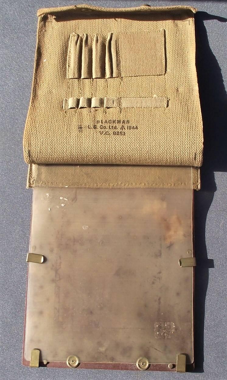 WW2 British Army Economy Map Case. 1944 Dated.