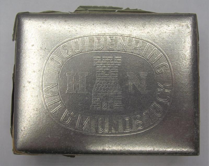 German Personal Items. Complete Cigarette Box.
