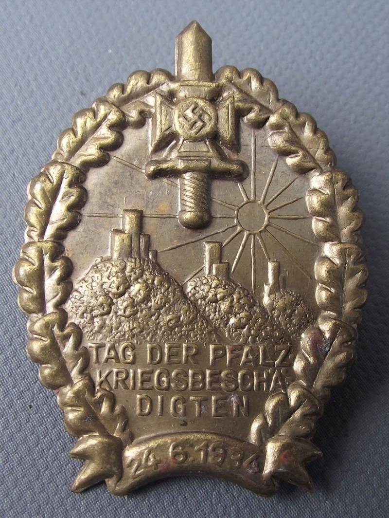 NSKVO Tinne/ Event Badge with Makers Paper Label. 1934.