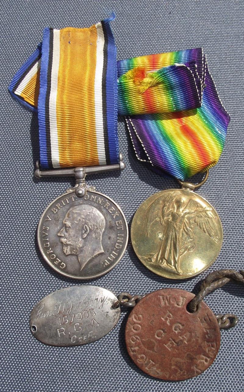 WW1 Medal Pair, Dog Tag and ID Bracelet.