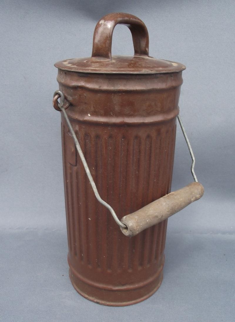 German Post War Converted Gas Mask Canister.