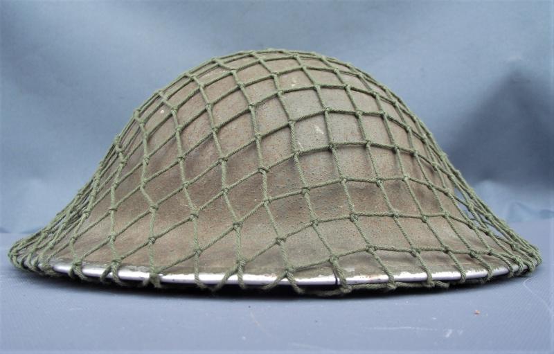 WW2 British Army Netted MKII Steel Helmet. 1943.