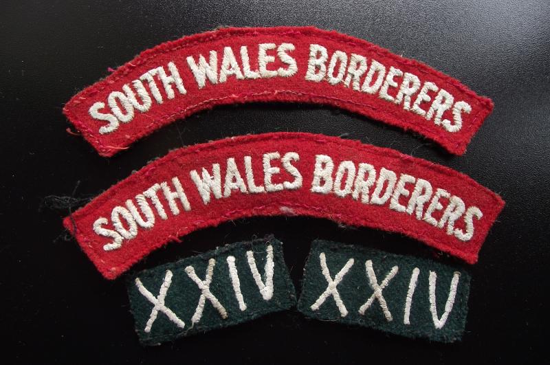 SWB Shoulder Titles and  XXIV Formation Patches.