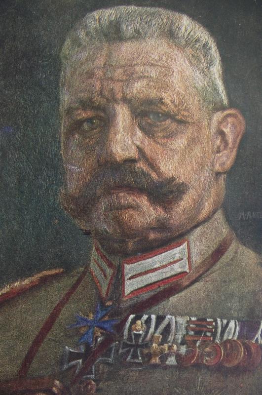Imperial German Post Card. Hindenburg. 1918.