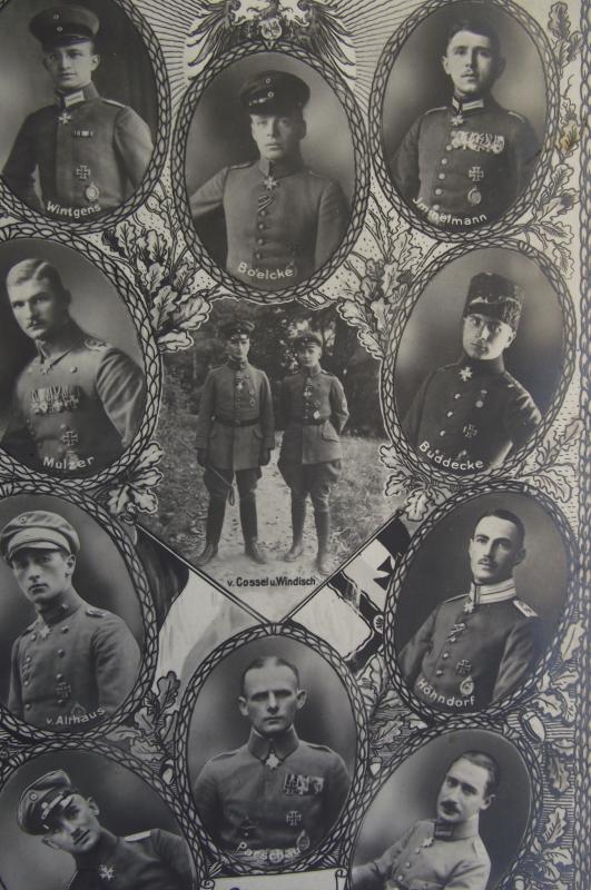 Imperial German Post Card. Flying Aces.