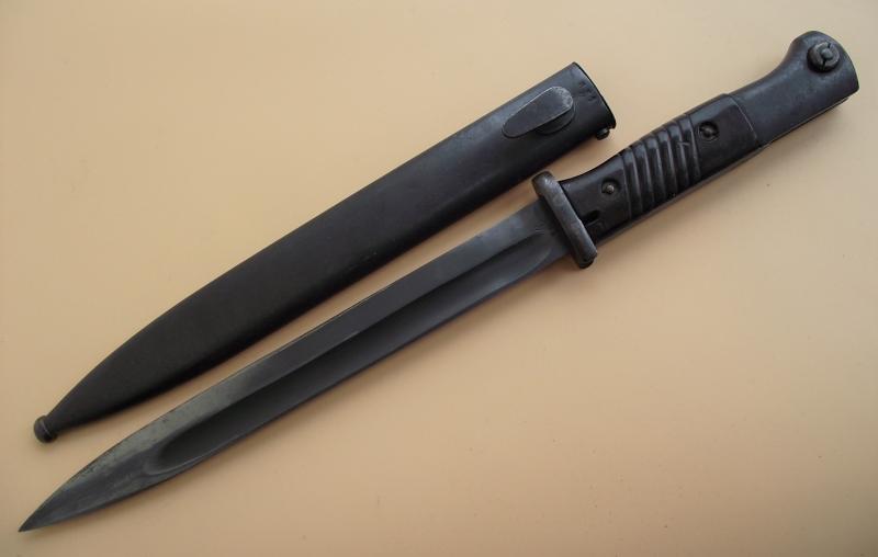 Rare French Made Matching Numbers K98 Bayonet. JWH 42, Chatellerault.