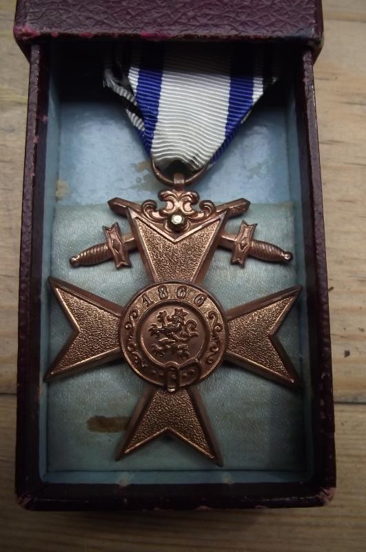 Boxed Bavarian Military Merit Cross 3rd Class, Deschler.