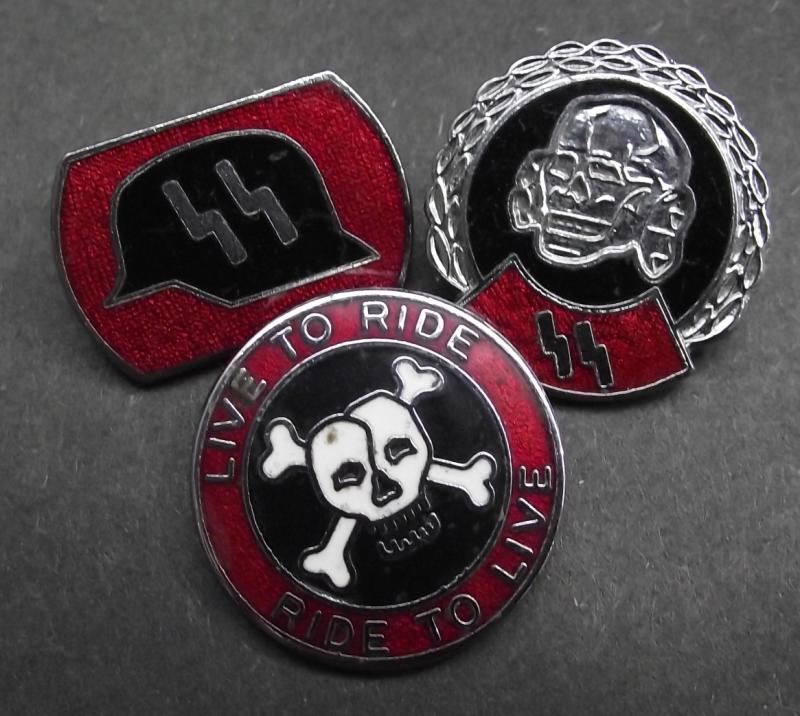 3 X Biker Badges.