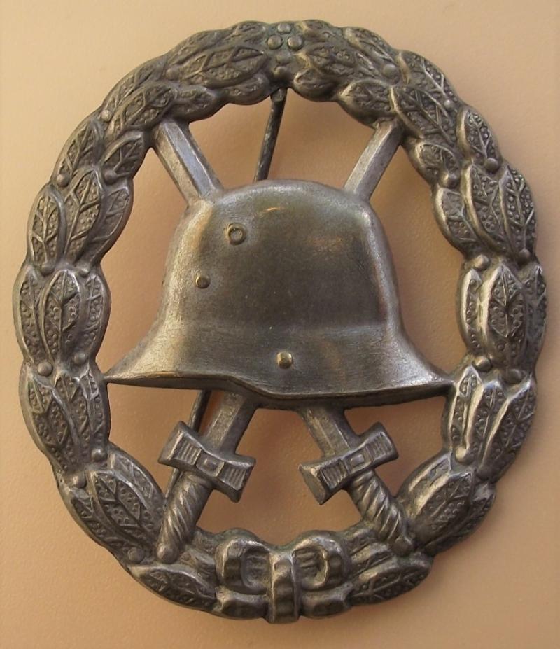 WW1 Imperial German Silver Wound Badge, Cut-Out.