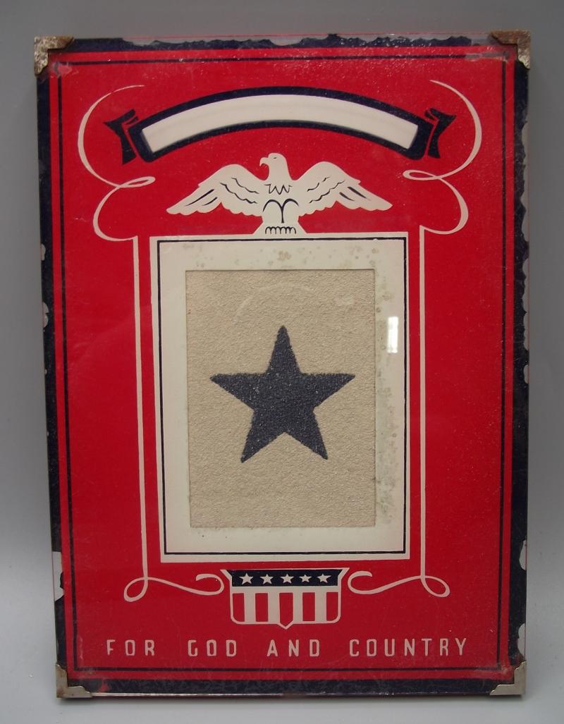 WW2 American ''Esso'' Serving Members Family Hanging Frame.