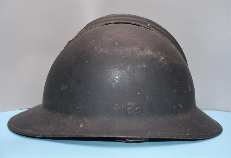 Luftschutz used French Adrian Army Helmet.