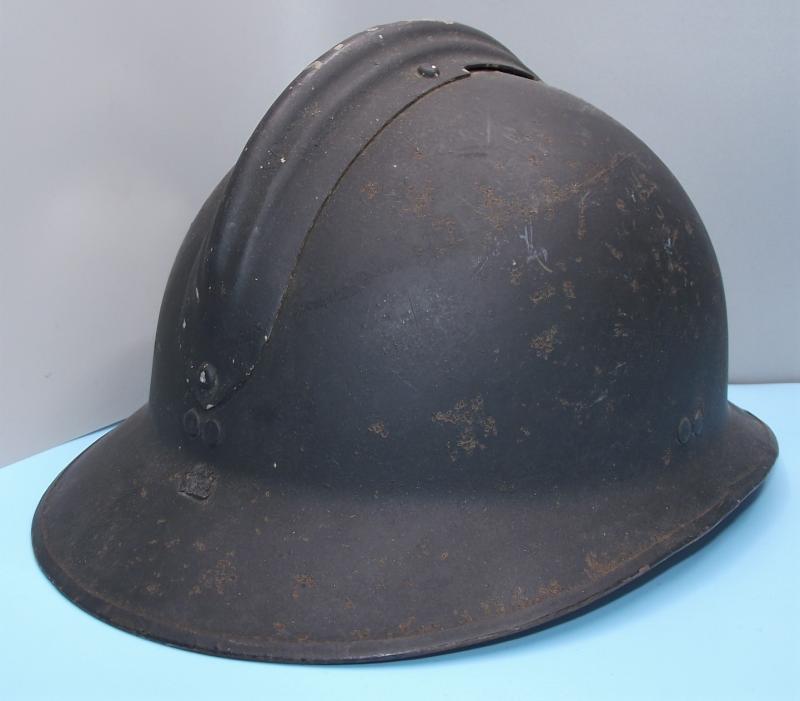 Luftschutz used French Adrian Army Helmet.