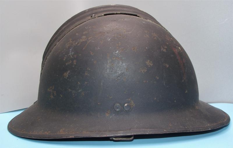 Luftschutz used French Adrian Army Helmet.