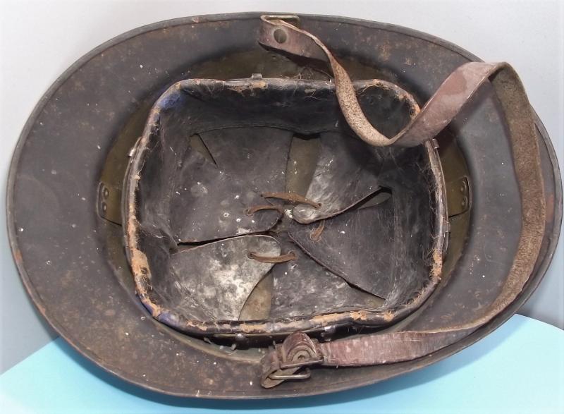 Luftschutz used French Adrian Army Helmet.