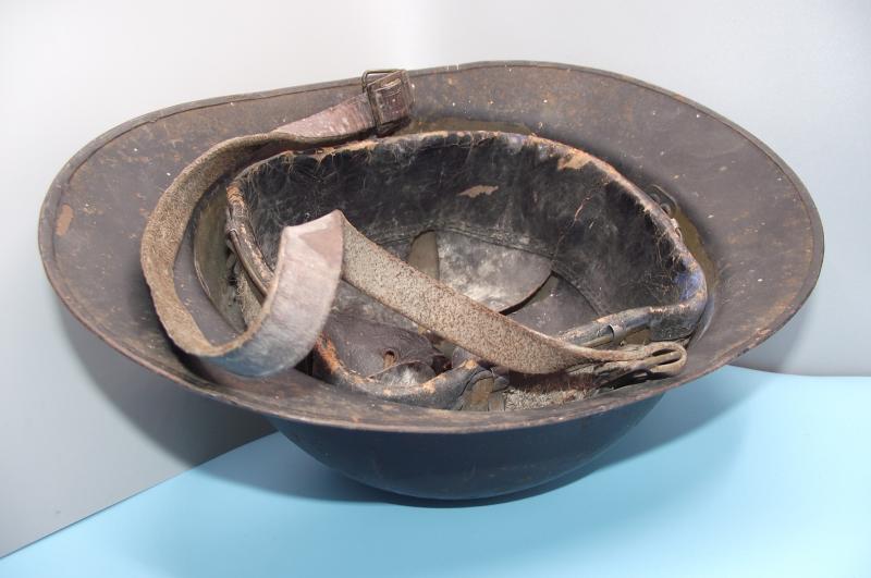 Luftschutz used French Adrian Army Helmet.