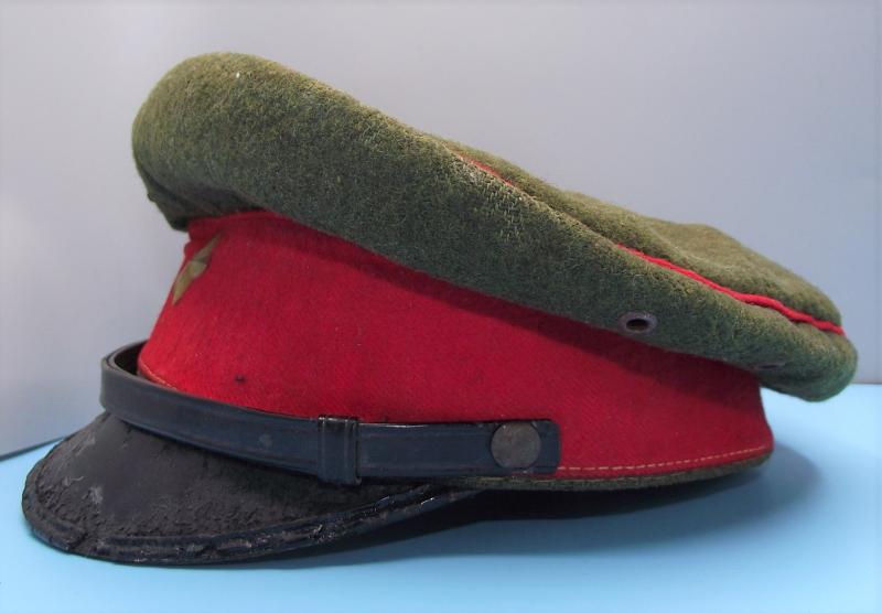 Imperial Japanese Officers Visor Cap and ''Bring Back'' Certificate.