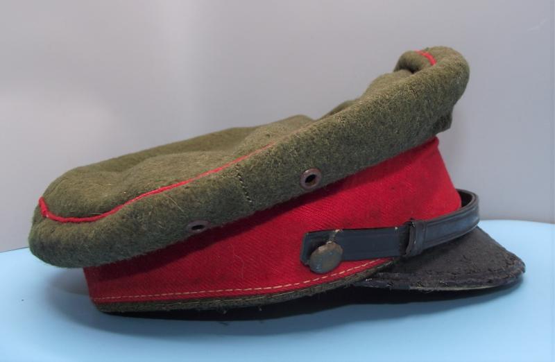Imperial Japanese Officers Visor Cap and ''Bring Back'' Certificate.