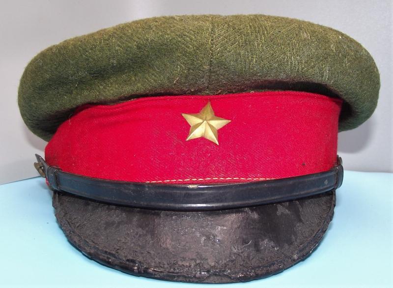 Imperial Japanese Officers Visor Cap and ''Bring Back'' Certificate.