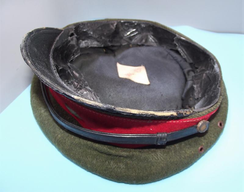 Imperial Japanese Officers Visor Cap and ''Bring Back'' Certificate.