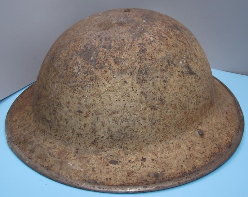1940 Dated British MKII Desert Sand Camo Helmet. North Africa.