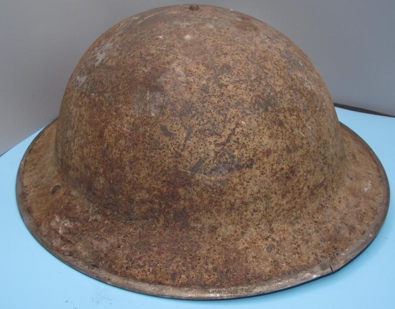 1940 Dated British MKII Desert Sand Camo Helmet. North Africa.
