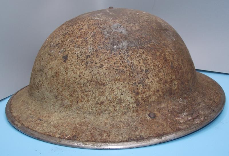 1940 Dated British MKII Desert Sand Camo Helmet. North Africa.