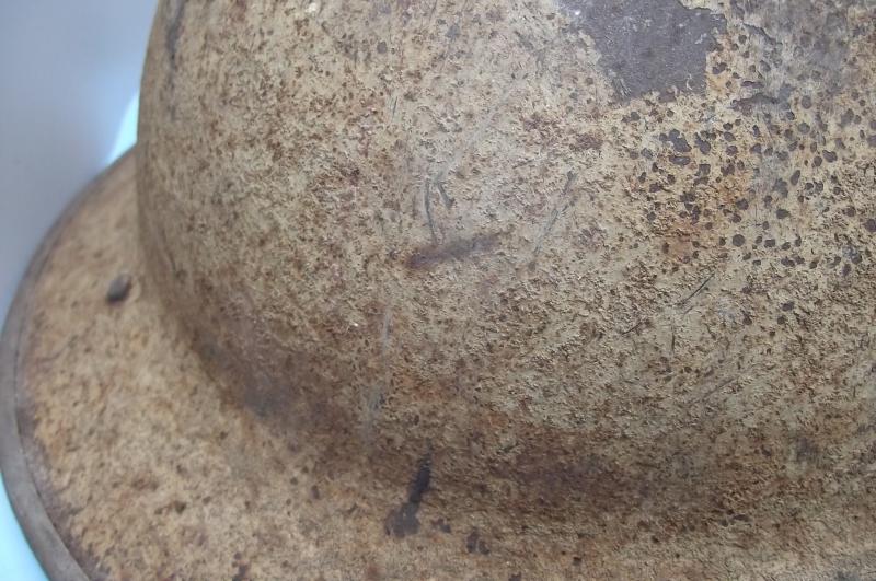 1940 Dated British MKII Desert Sand Camo Helmet. North Africa.