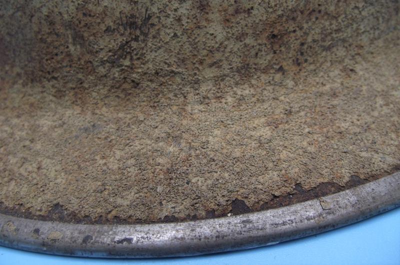 1940 Dated British MKII Desert Sand Camo Helmet. North Africa.