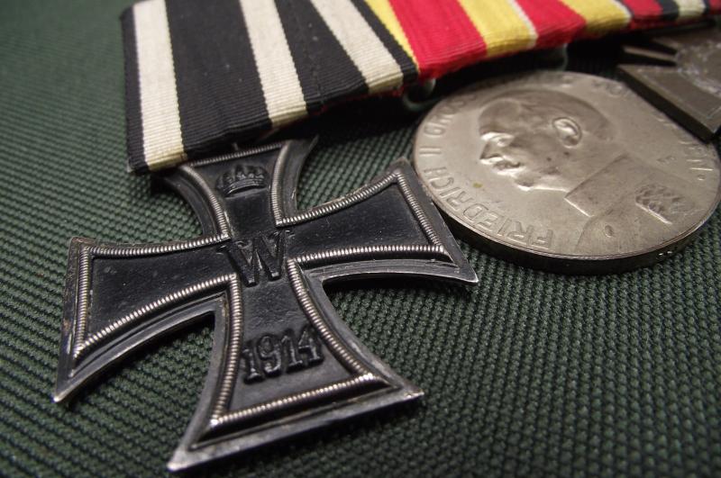 Imperial German Baden Three Place Medal Bar.