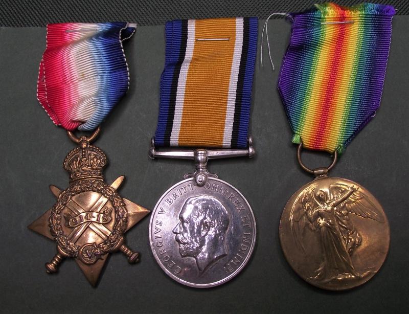 WW1 1914/15 Medal Trio, Grenadier Guards.
