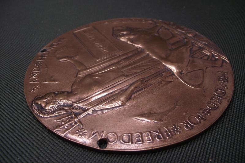 WW1 British Death Plaque, Thomas Davies.